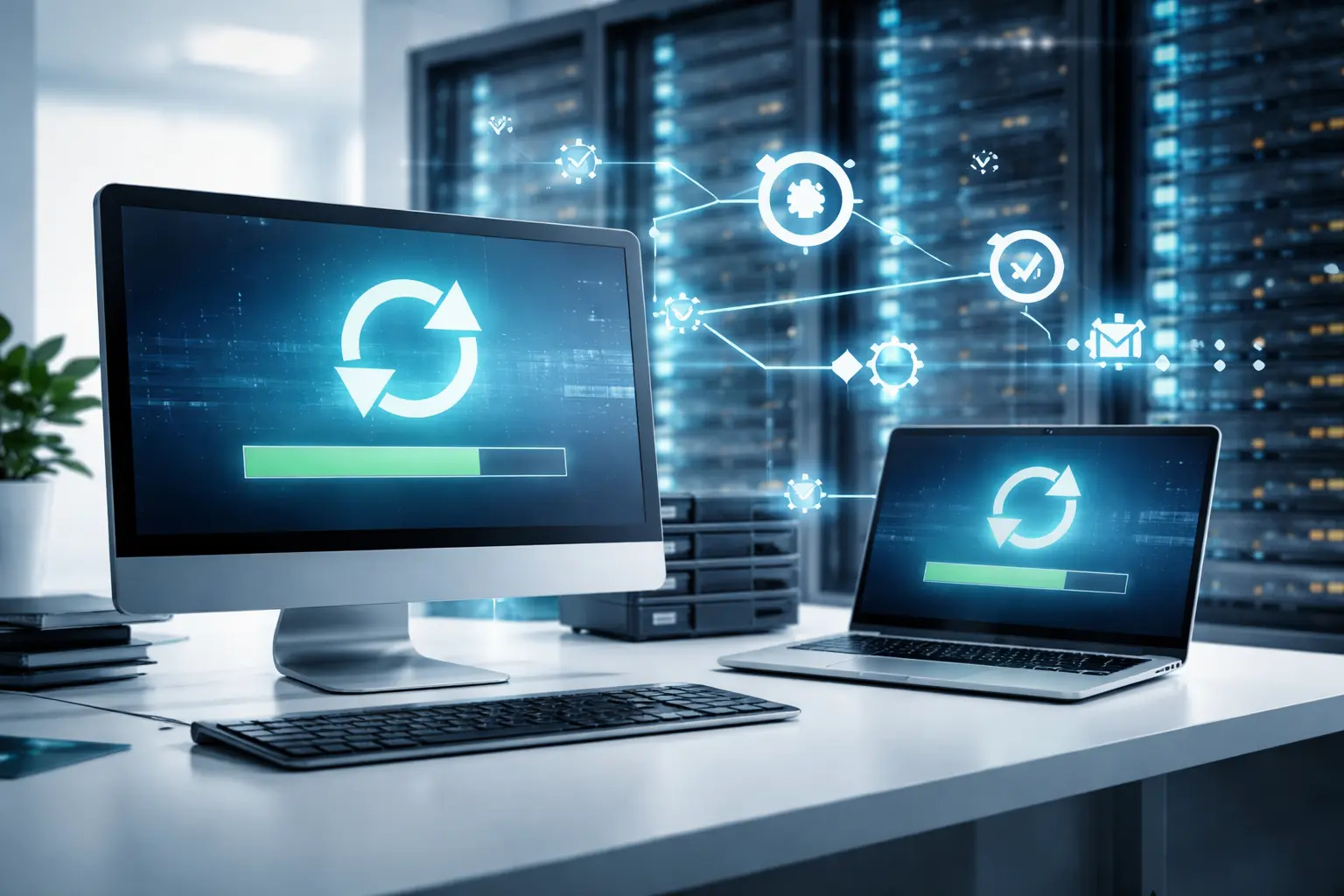 Symbolbild für Servicereleases und Software-Updates